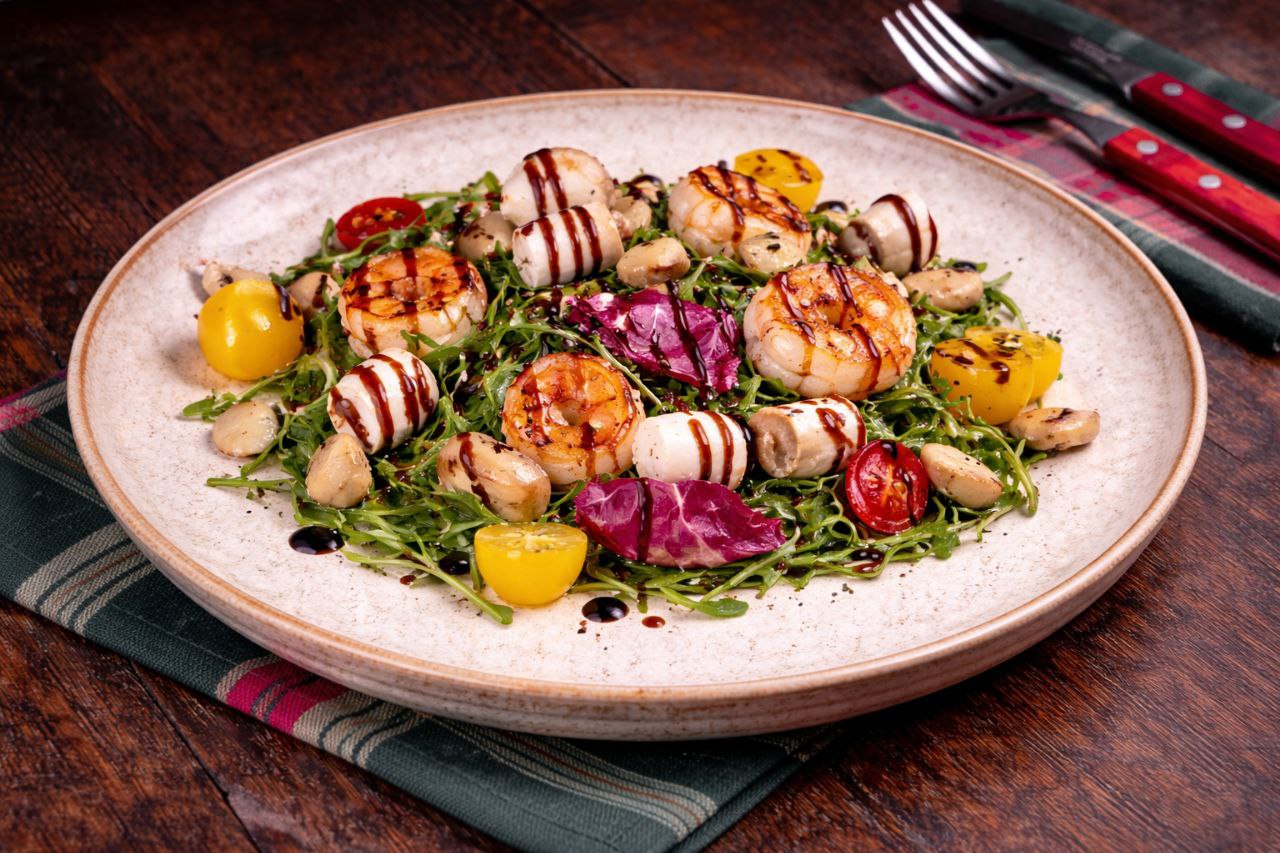 Салат "Морской улов"